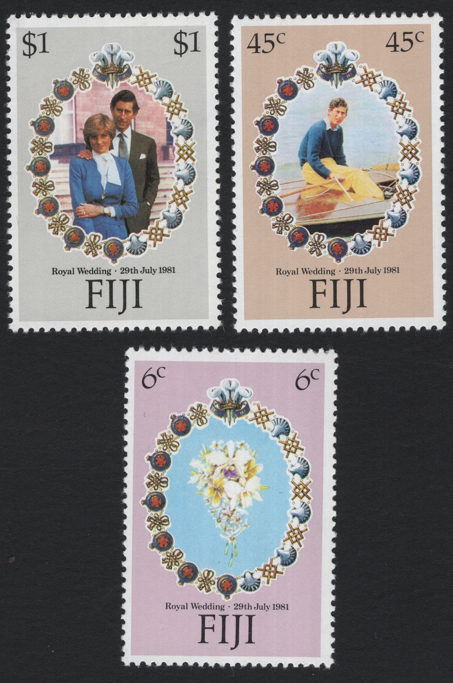 SCG5485 - Fiji 1981 Royal Wedding Commemorative Set