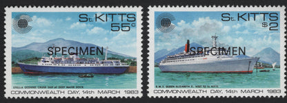 SCG5508 - St. Kitts 1983 Commonwealth Day – Cruise Ships Issue (SPECIMEN Set)