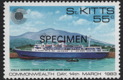 SCG5508 - St. Kitts 1983 Commonwealth Day – Cruise Ships Issue (SPECIMEN Set)