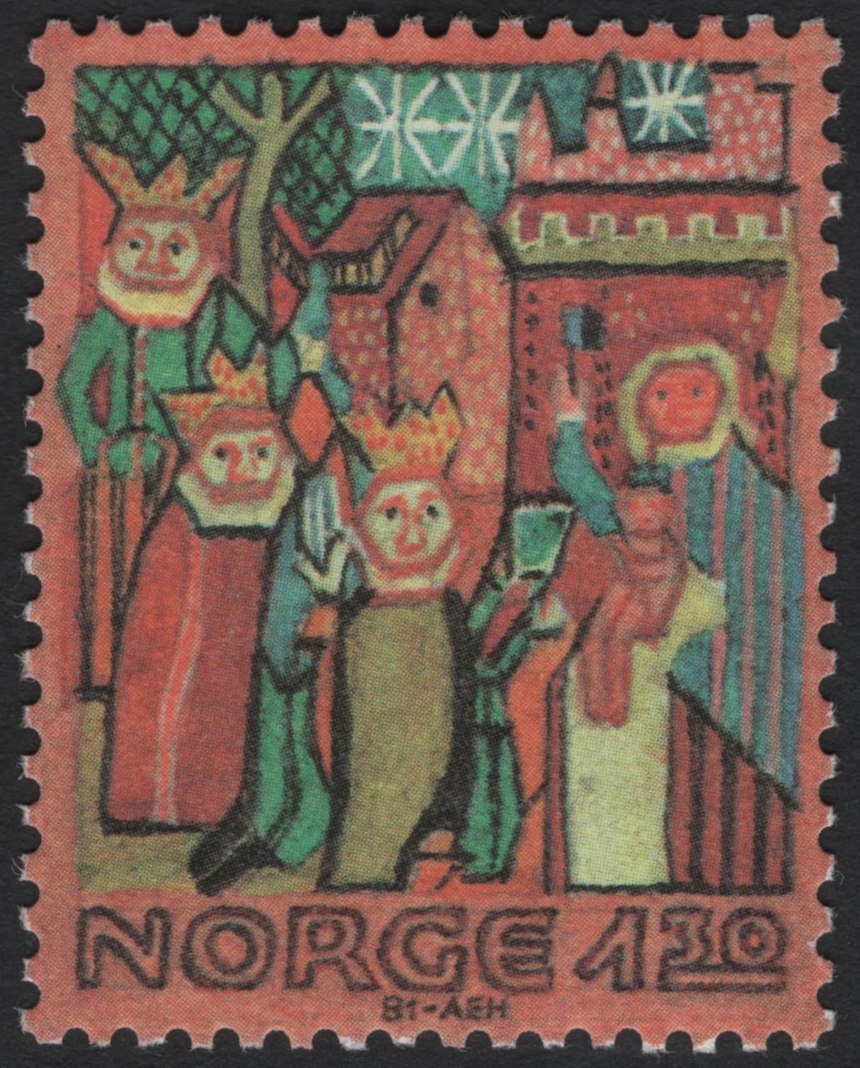 SCG5513 - Norway 1981 – Medieval Tapestry Motifs Series
