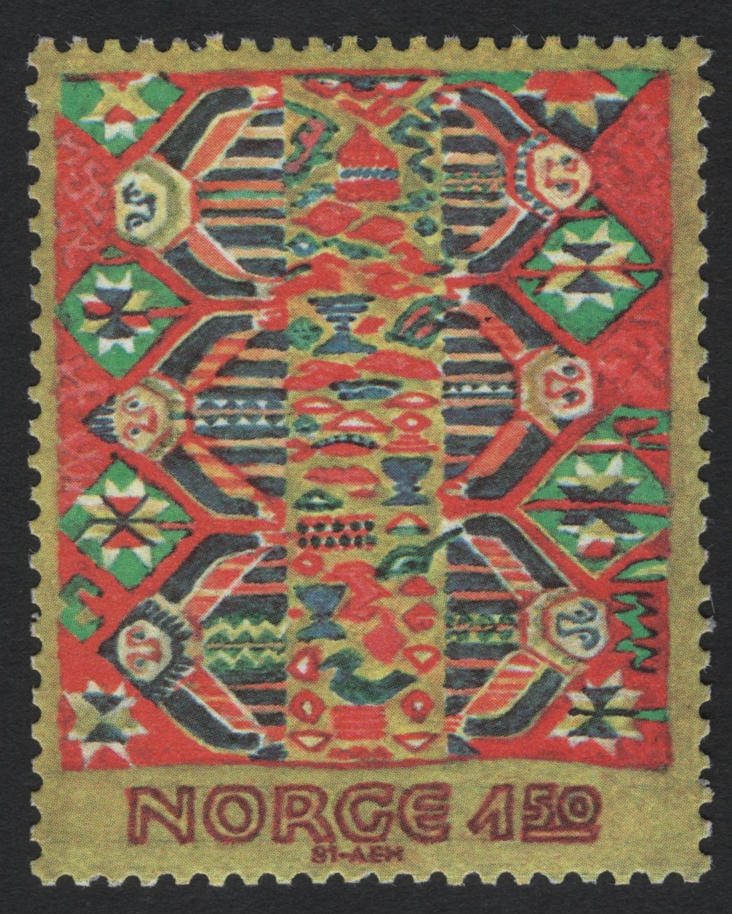 SCG5513 - Norway 1981 – Medieval Tapestry Motifs Series