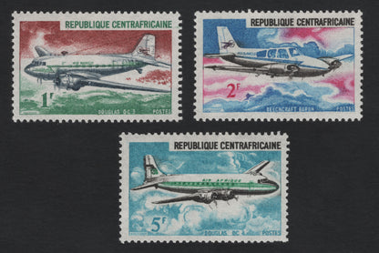 SCG5514 - Central African Republic 1964 – Air Transport Series (Air Bangui and Air Afrique Aircraft)