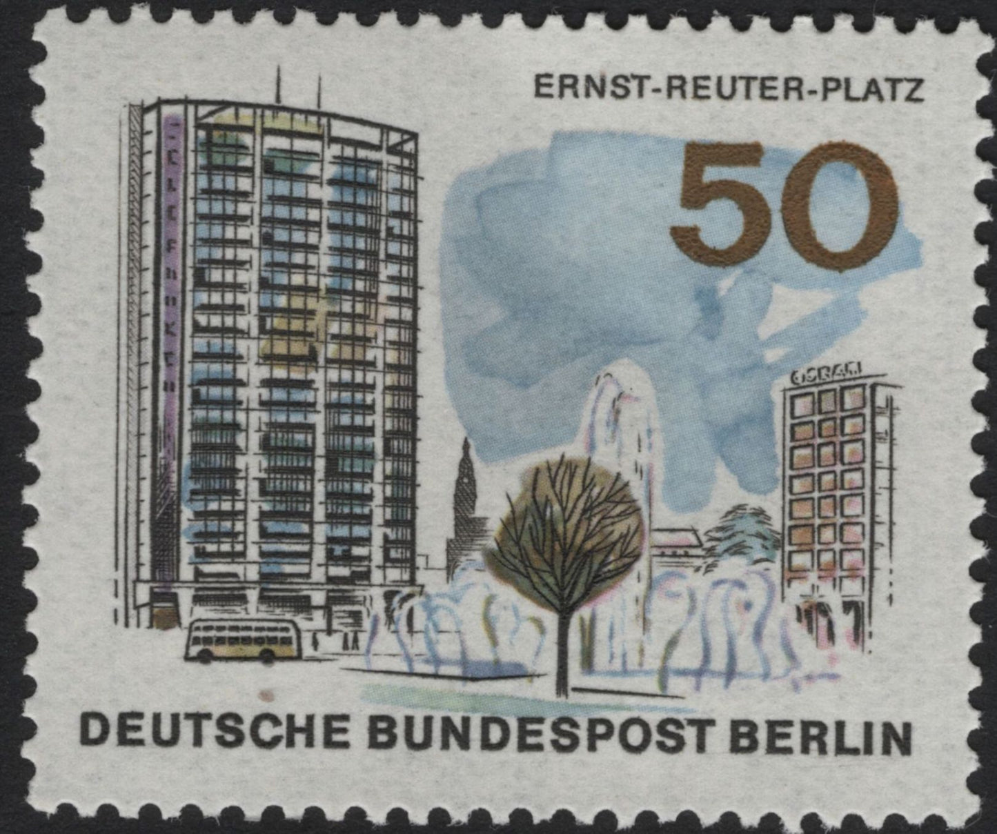 SCG5510 - Berlin Modern Architecture – Deutsche Bundespost Berlin 1973 Set