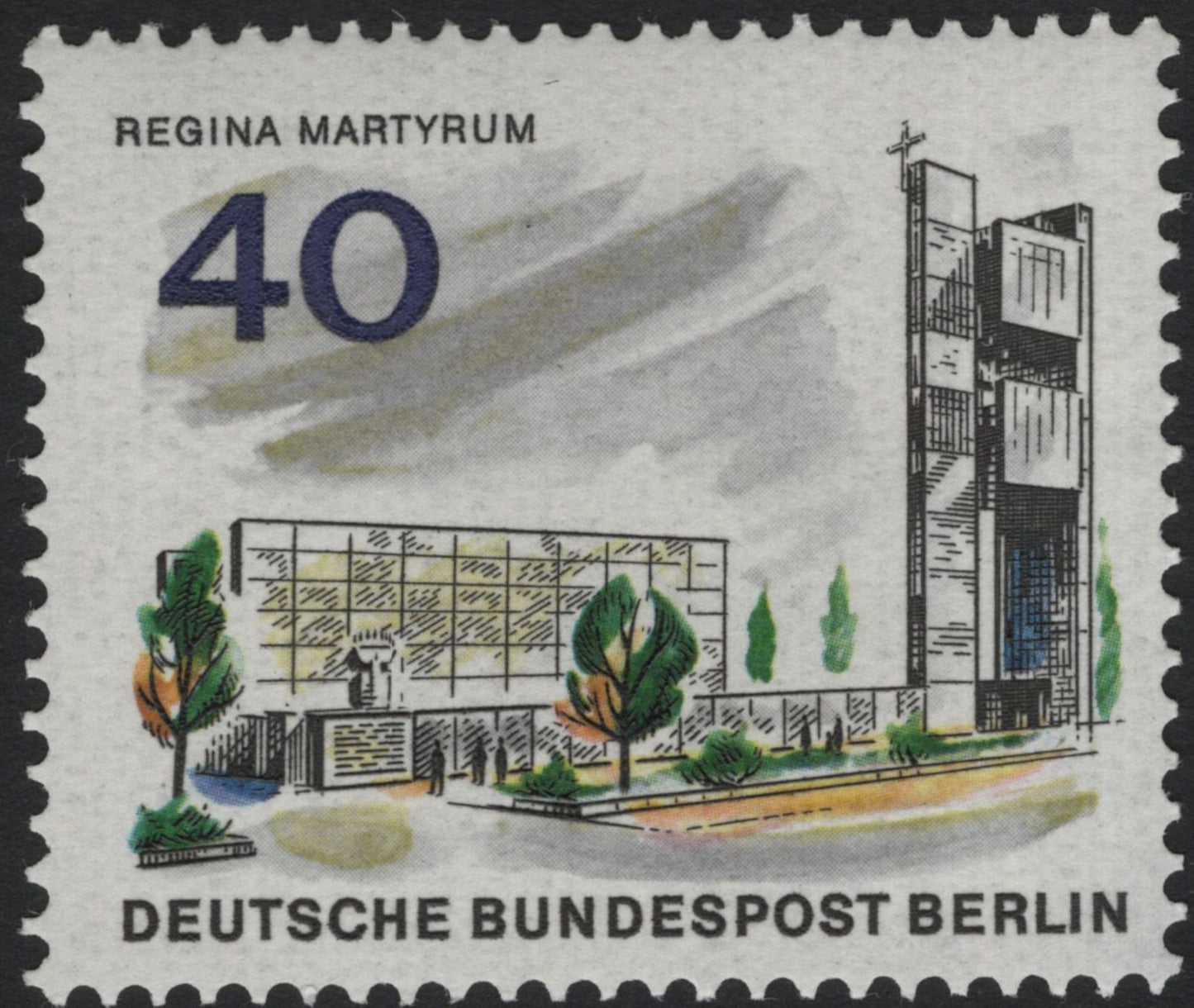 SCG5510 - Berlin Modern Architecture – Deutsche Bundespost Berlin 1973 Set