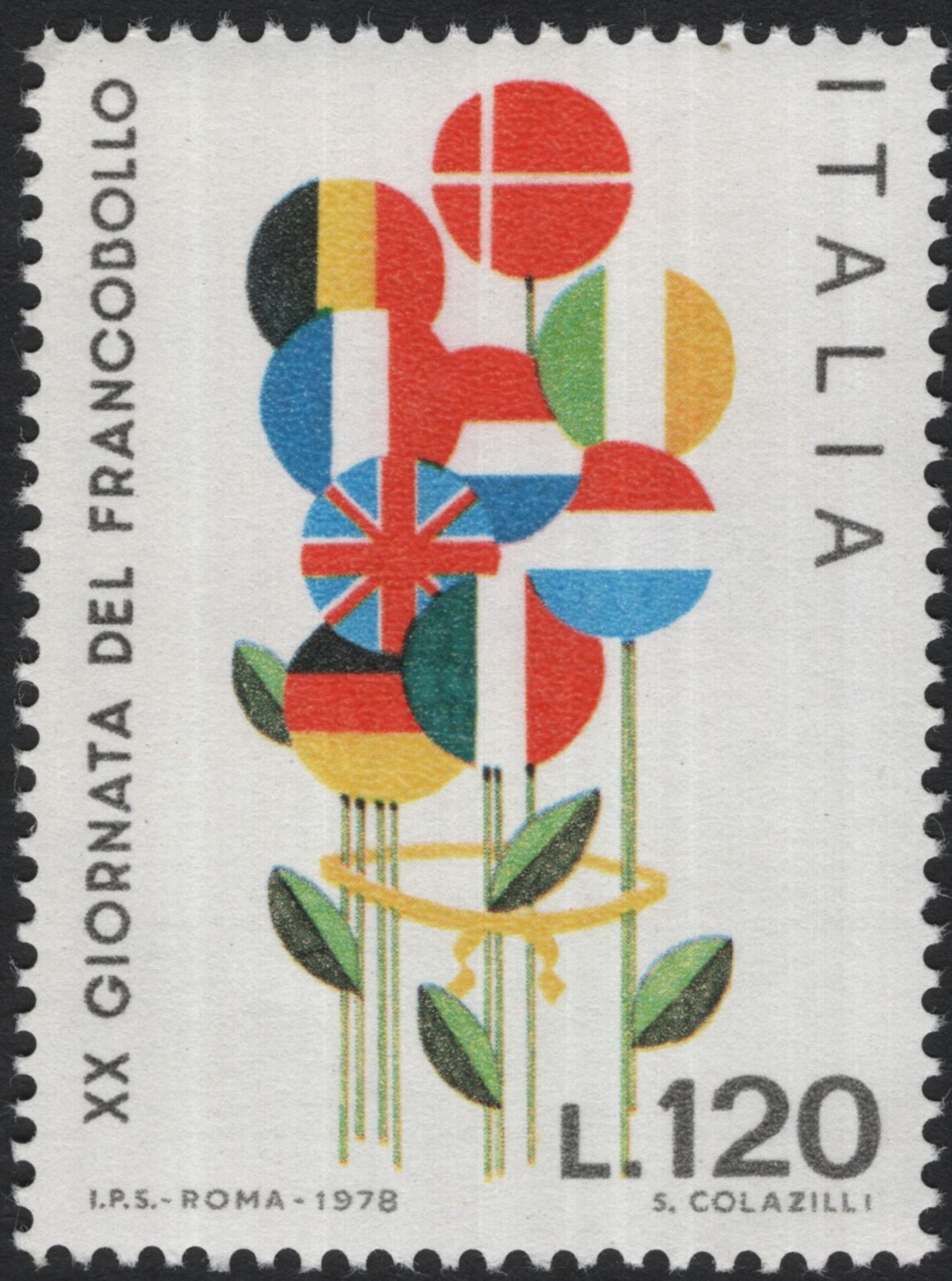 SCG5511 - 🇮🇹 Italy 1978 – 20th Stamp Day (XX Giornata del Francobollo)