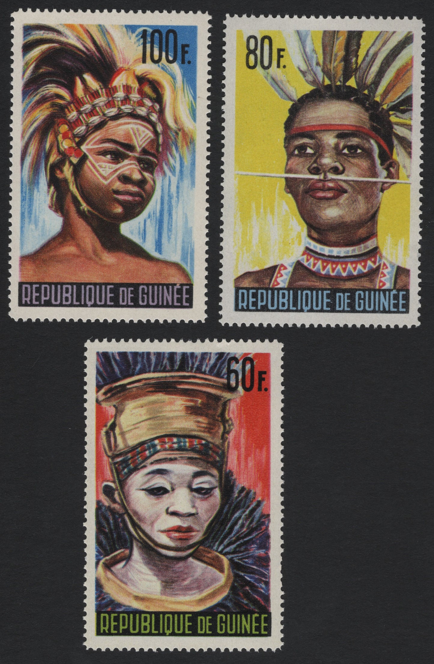 SCG5515 - Guinea 1960s Ethnic Portraits Definitive Series