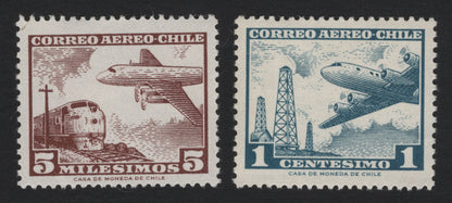 SCG5493 - Chile Airmail Issue – Aviation and Progress (Mid-20th Century)