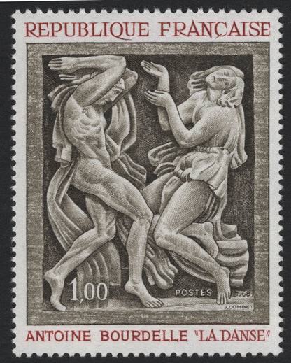 SCG5495 - France 1968 – Art Masterpieces by Bourdelle and Renoir