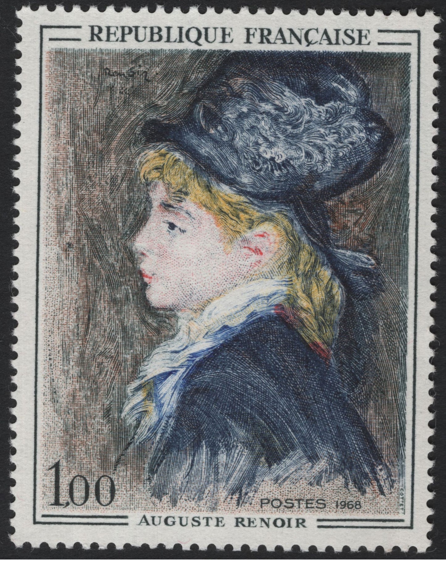 SCG5495 - France 1968 – Art Masterpieces by Bourdelle and Renoir