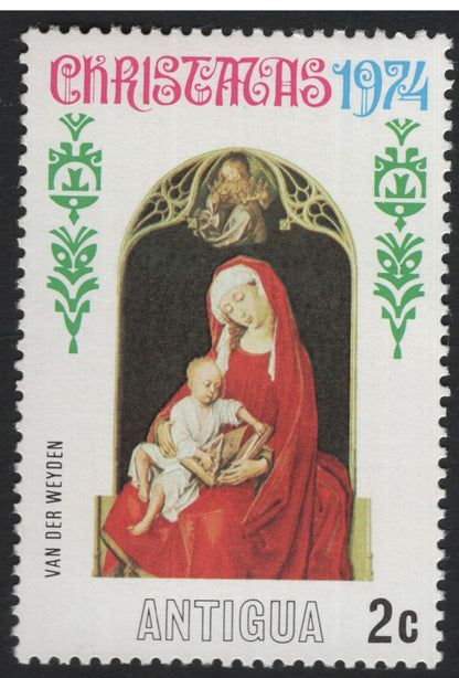 SCG5527 - Antigua 1974 Christmas Stamp Set – Renaissance Madonnas