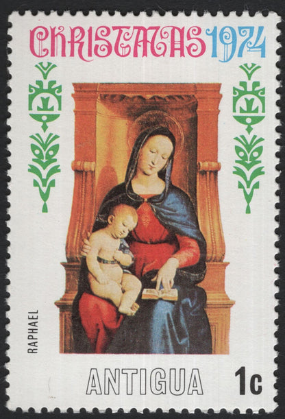 SCG5527 - Antigua 1974 Christmas Stamp Set – Renaissance Madonnas