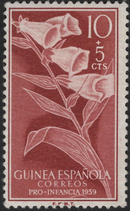 SCG5536 - Spanish Guinea Charity Flower Issues – 1952 & 1959