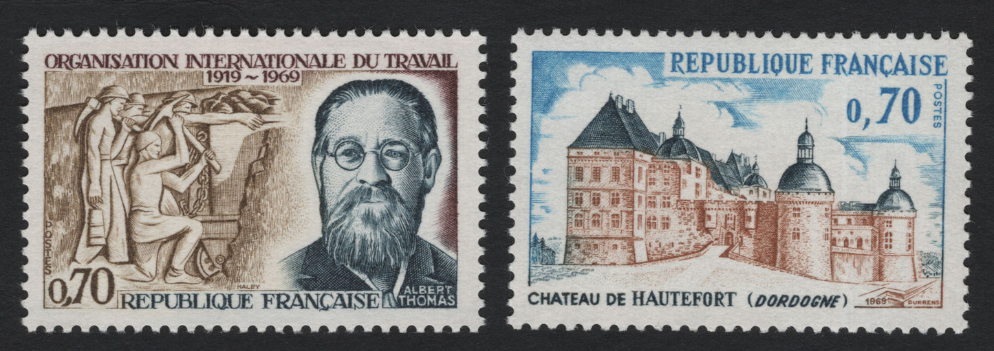 SCG5537 - 🇫🇷 France 1969 – ILO 50th Anniversary & Château de Hautefort