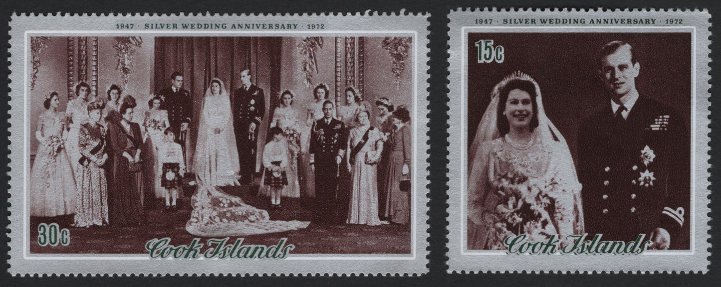 SCG5539 - Cook Islands 1972 Silver Wedding Anniversary Issue