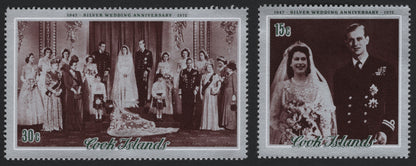 SCG5539 - Cook Islands 1972 Silver Wedding Anniversary Issue