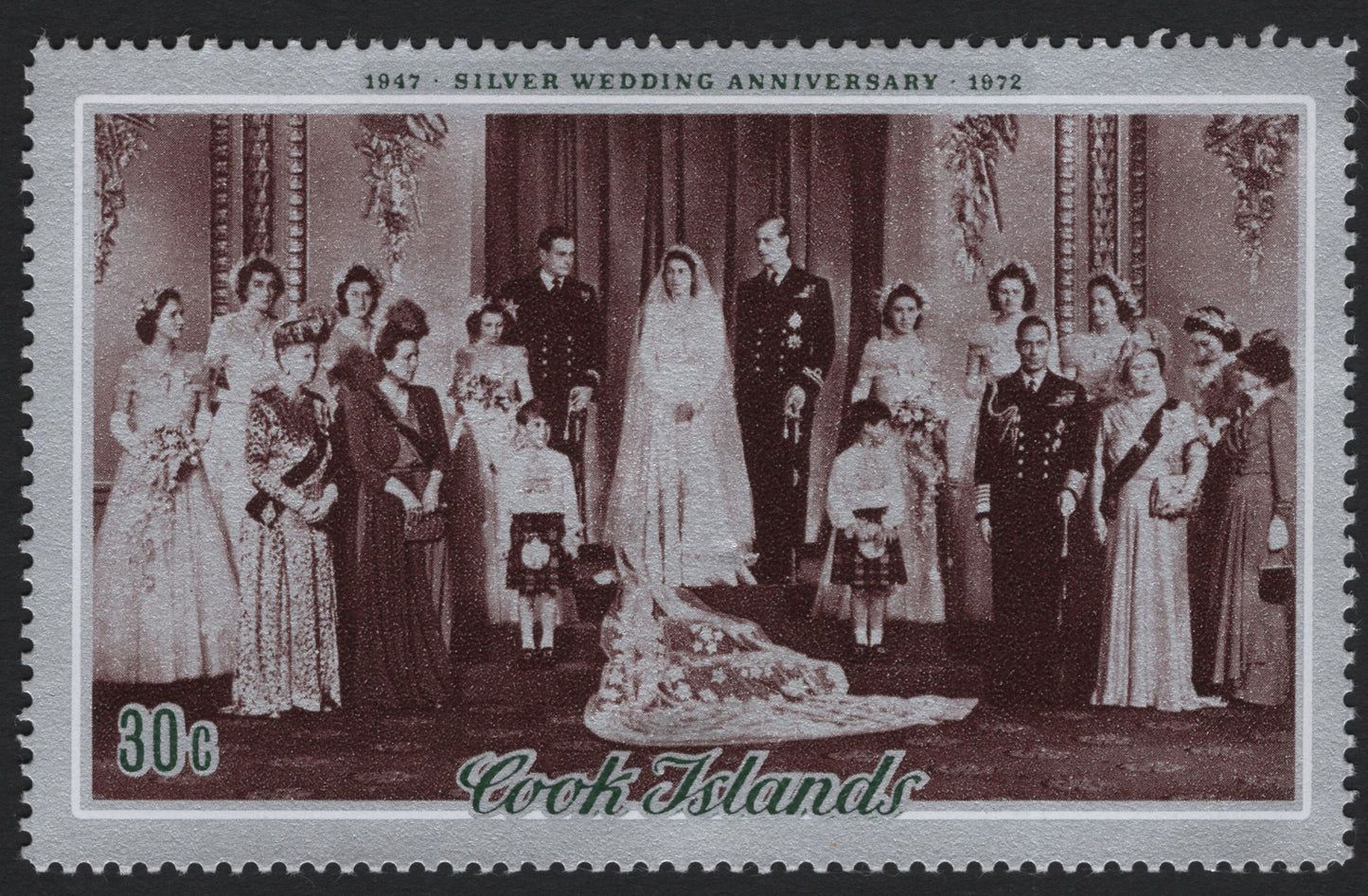 SCG5539 - Cook Islands 1972 Silver Wedding Anniversary Issue
