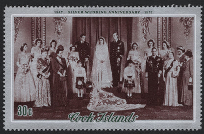 SCG5539 - Cook Islands 1972 Silver Wedding Anniversary Issue