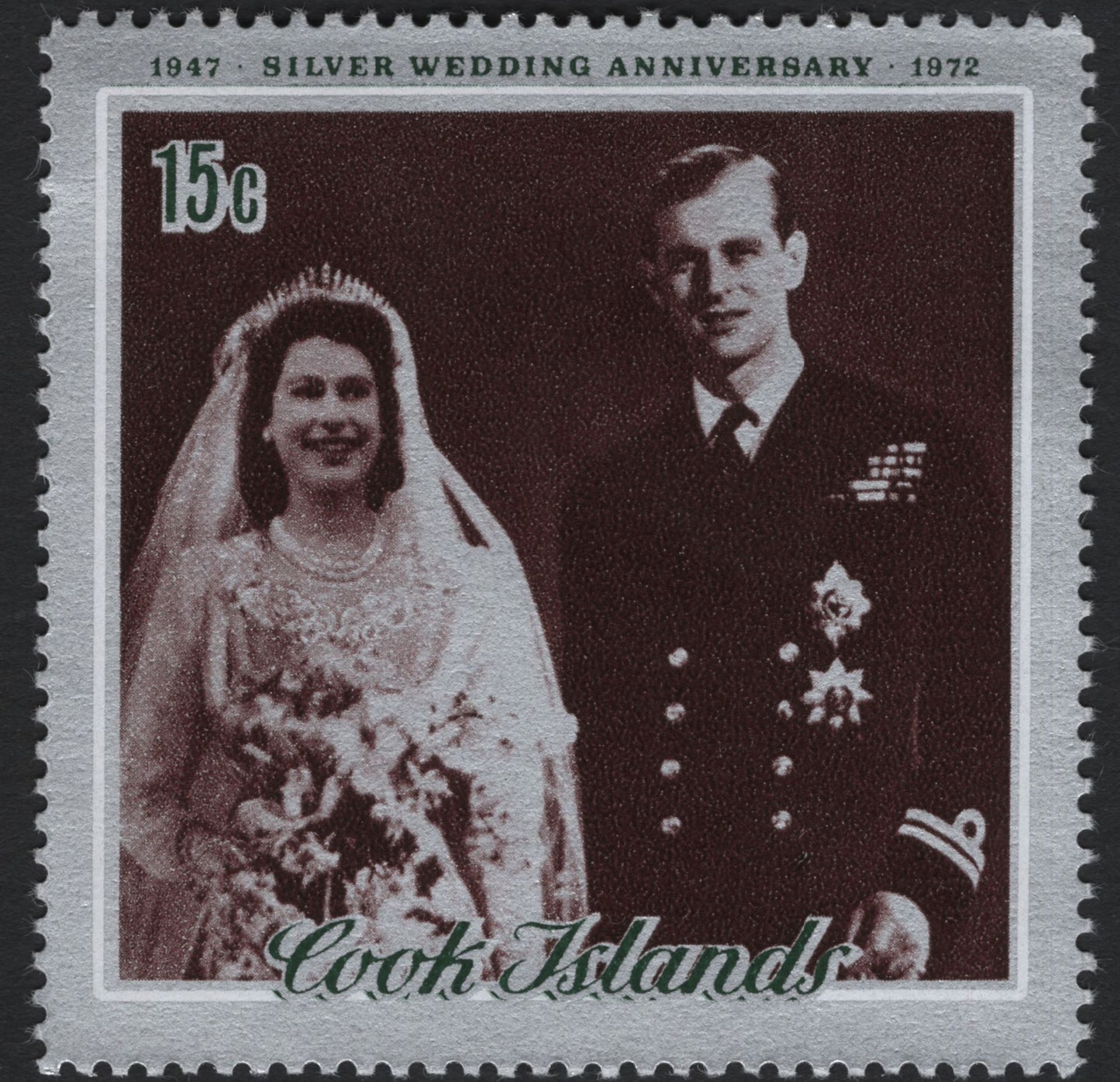 SCG5539 - Cook Islands 1972 Silver Wedding Anniversary Issue