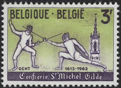 SCG5547 - Belgium 1963 Fencing Guild Anniversary Stamps – Ghent