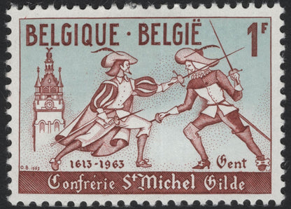 SCG5547 - Belgium 1963 Fencing Guild Anniversary Stamps – Ghent