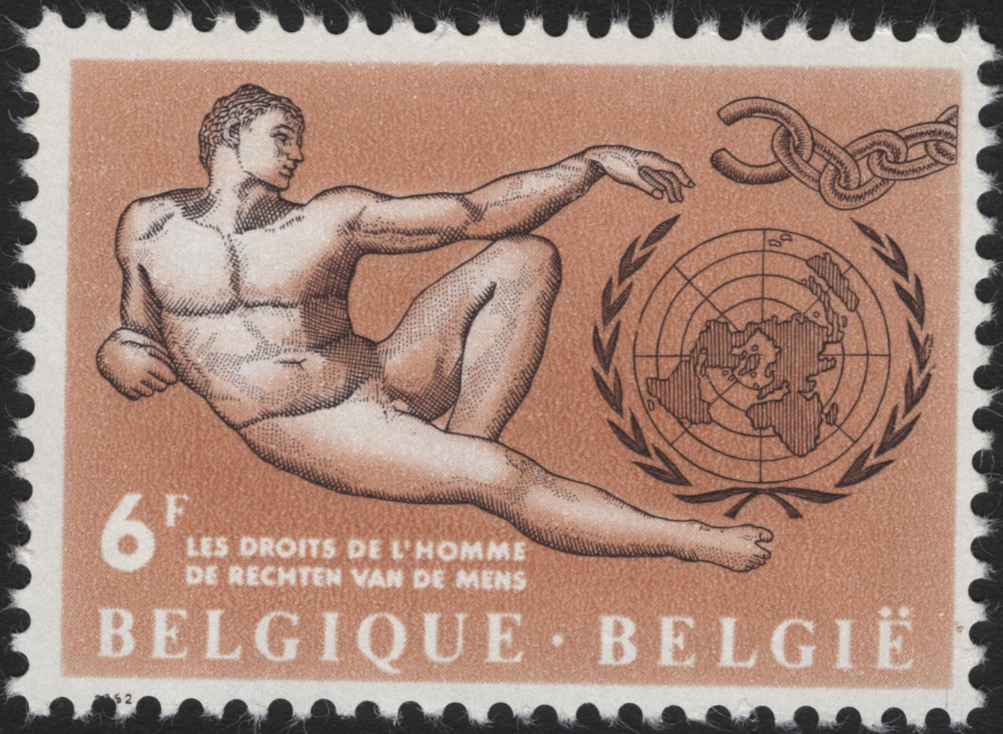 SCG5542 - Belgium 1952 – Human Rights Issue