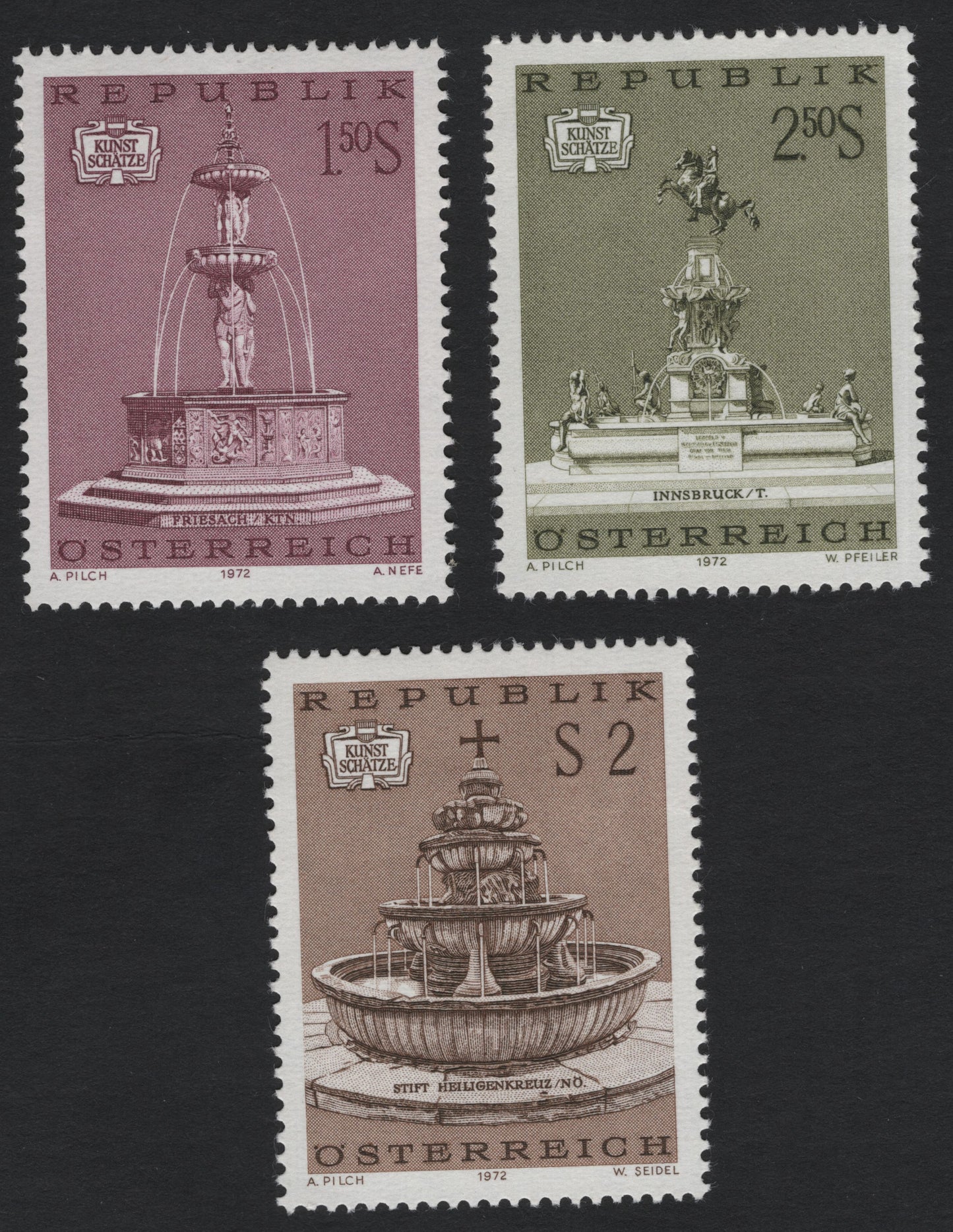 SCG5554 - Austria 1972 “Art Treasures” – Historic Fountains Series