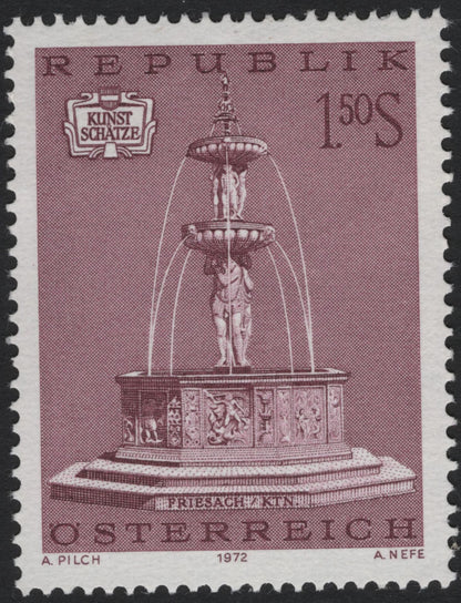 SCG5554 - Austria 1972 “Art Treasures” – Historic Fountains Series