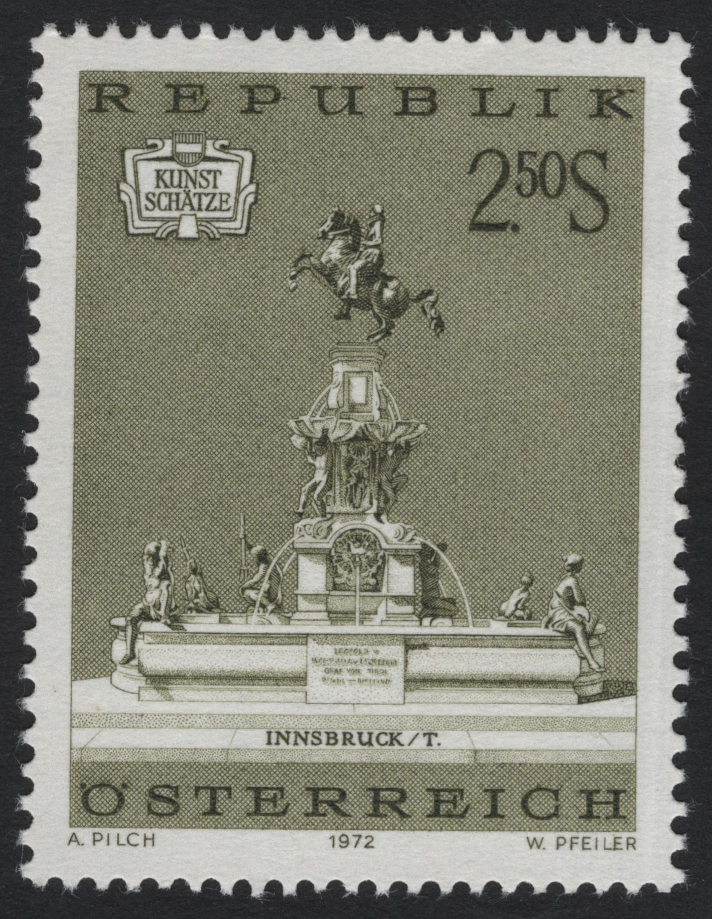 SCG5554 - Austria 1972 “Art Treasures” – Historic Fountains Series