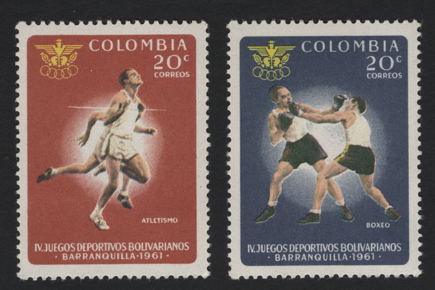 SCG5549 - Colombia 1961 – IV Bolivarian Games (Athletics & Boxing)