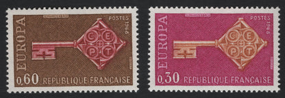 SCG5550 - France 1968 Europa – CEPT Key Design Set