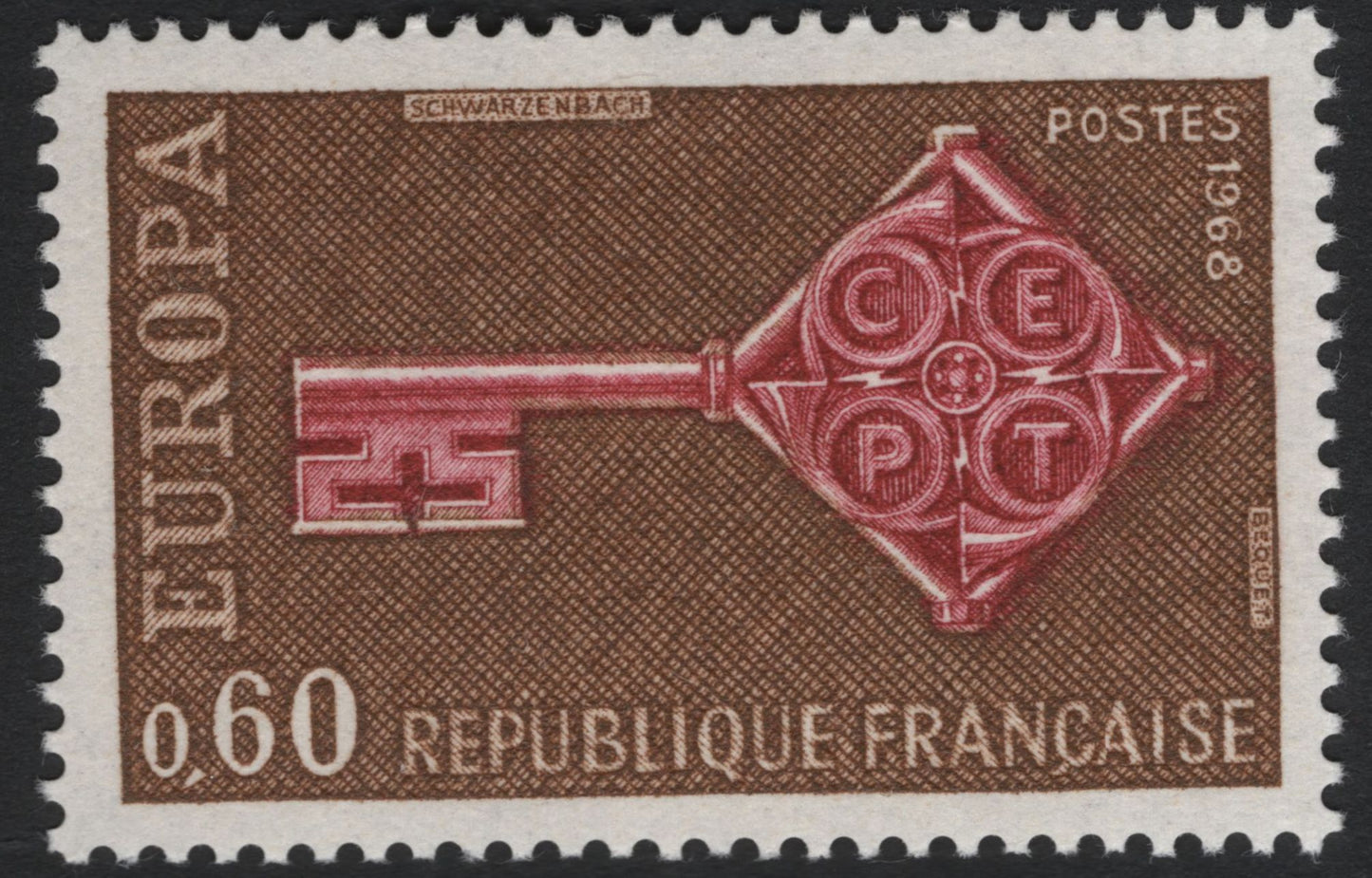 SCG5550 - France 1968 Europa – CEPT Key Design Set