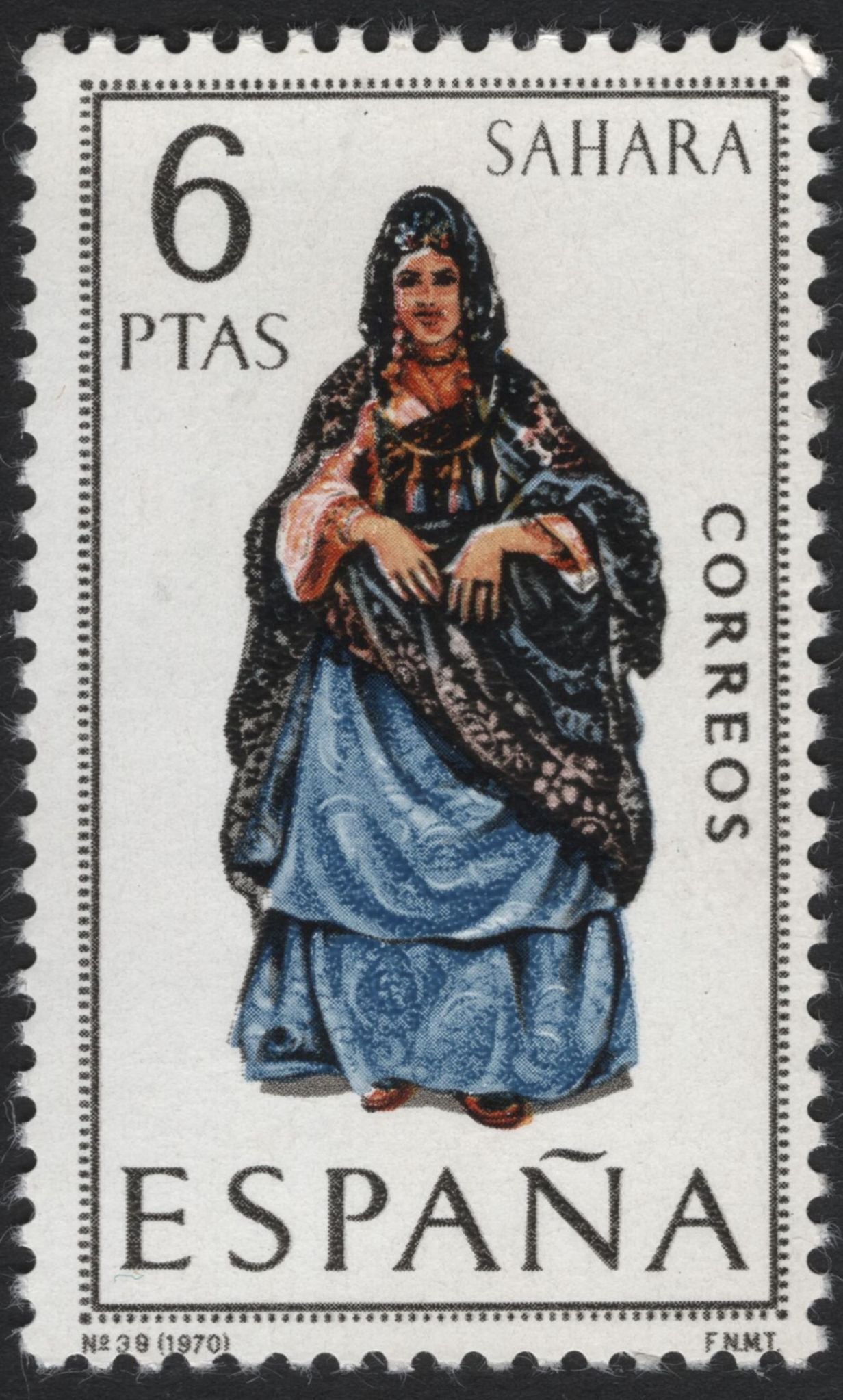 SCG5559 - 🇪🇸 Spain 1970 – Regional Costumes (6 Ptas Series)