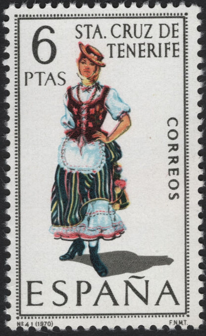 SCG5559 - 🇪🇸 Spain 1970 – Regional Costumes (6 Ptas Series)