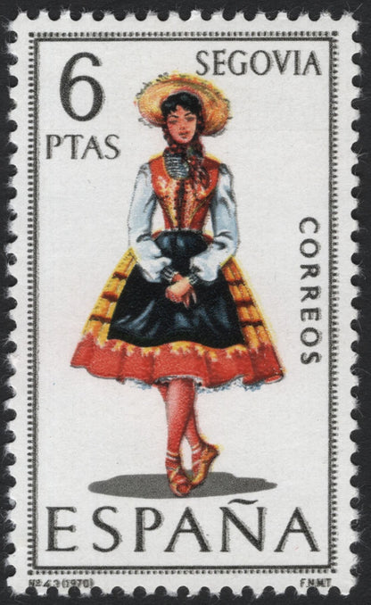 SCG5559 - 🇪🇸 Spain 1970 – Regional Costumes (6 Ptas Series)