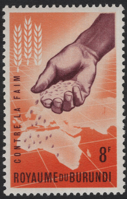 SCG5574 - Burundi “Fight Against Hunger” Issue – 1960s Humanitarian Set