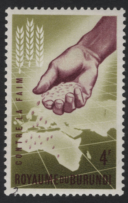 SCG5574 - Burundi “Fight Against Hunger” Issue – 1960s Humanitarian Set