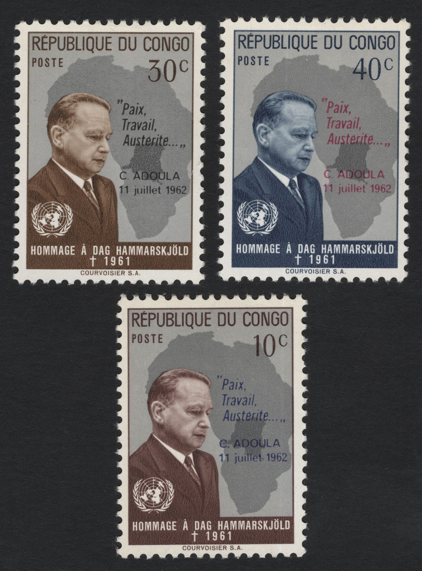 SCG5575 - Republic of Congo 1962 – Homage to Dag Hammarskjöld