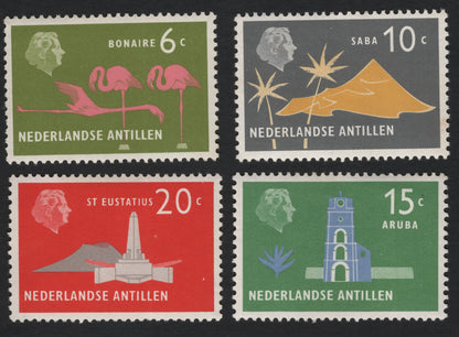 SCG5571 - Netherlands Antilles 1960s Island Definitives – Bonaire, Saba, St. Eustatius & Aruba