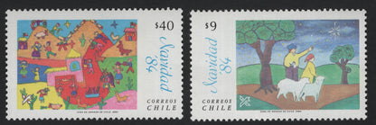 SCG5579 - Chile 1984 Christmas Stamp Set – “Navidad ’84”