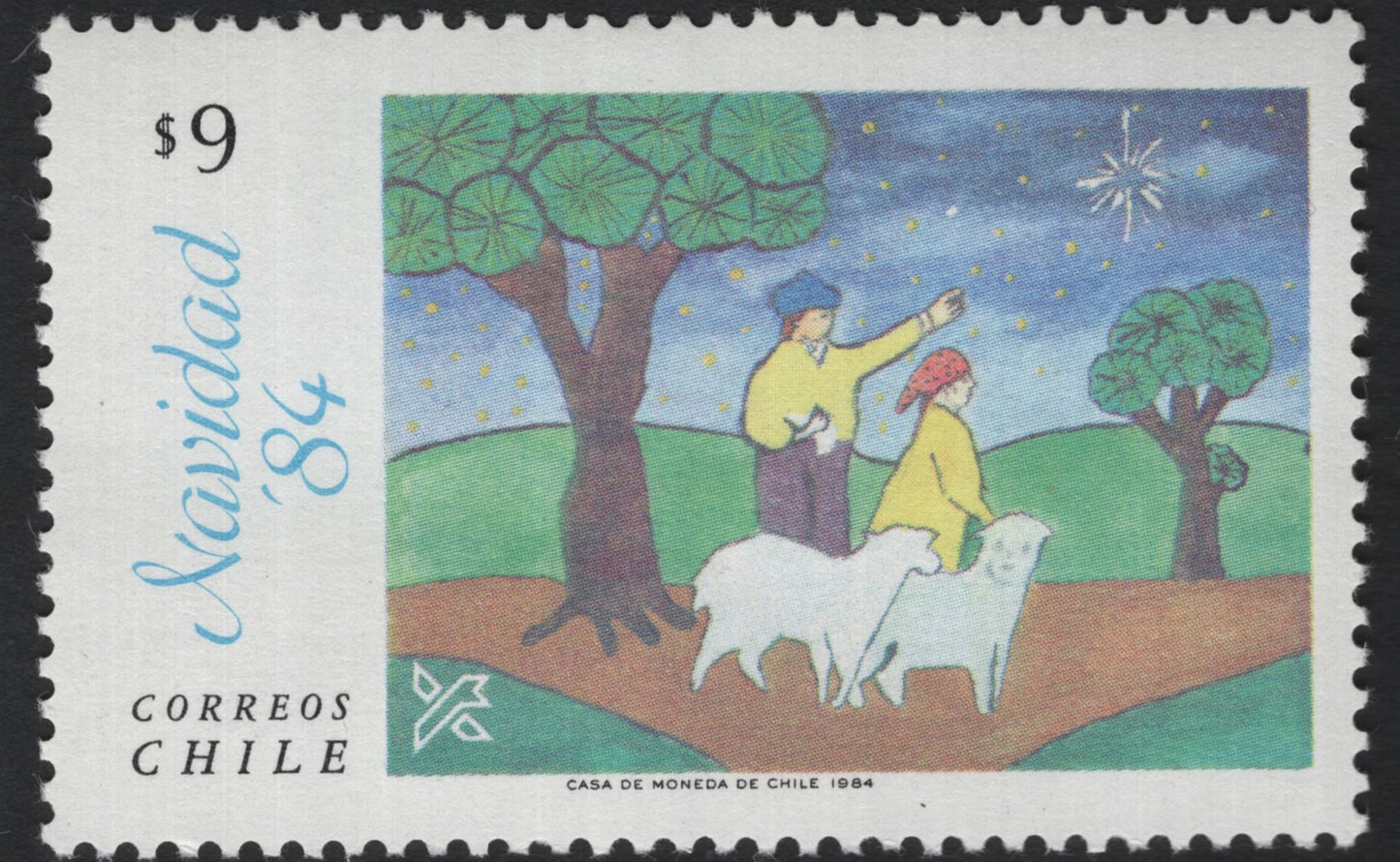 SCG5579 - Chile 1984 Christmas Stamp Set – “Navidad ’84”