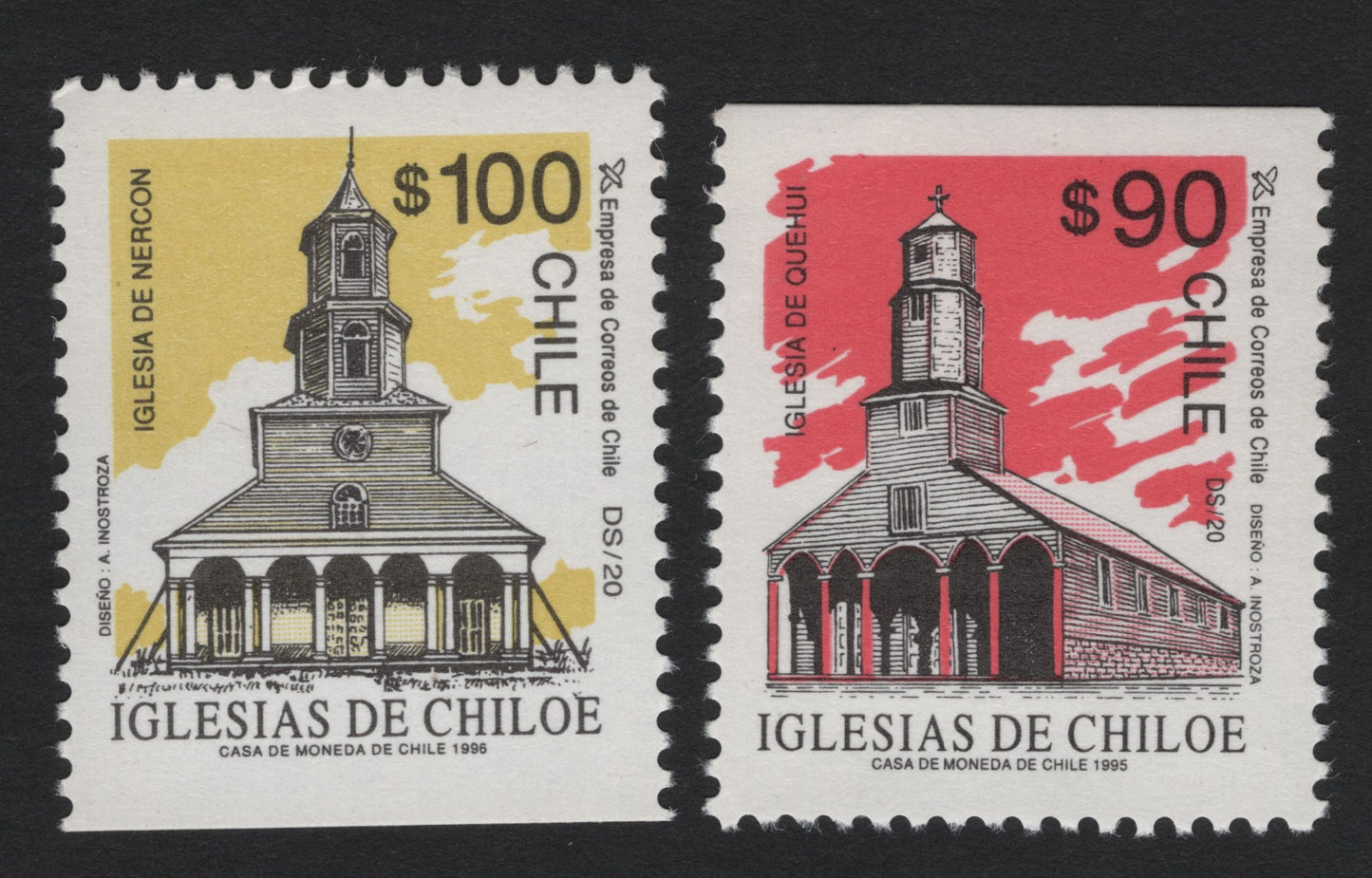 SCG5580 - Chile 1995–1996 “Iglesias de Chiloé” Church Architecture Issue