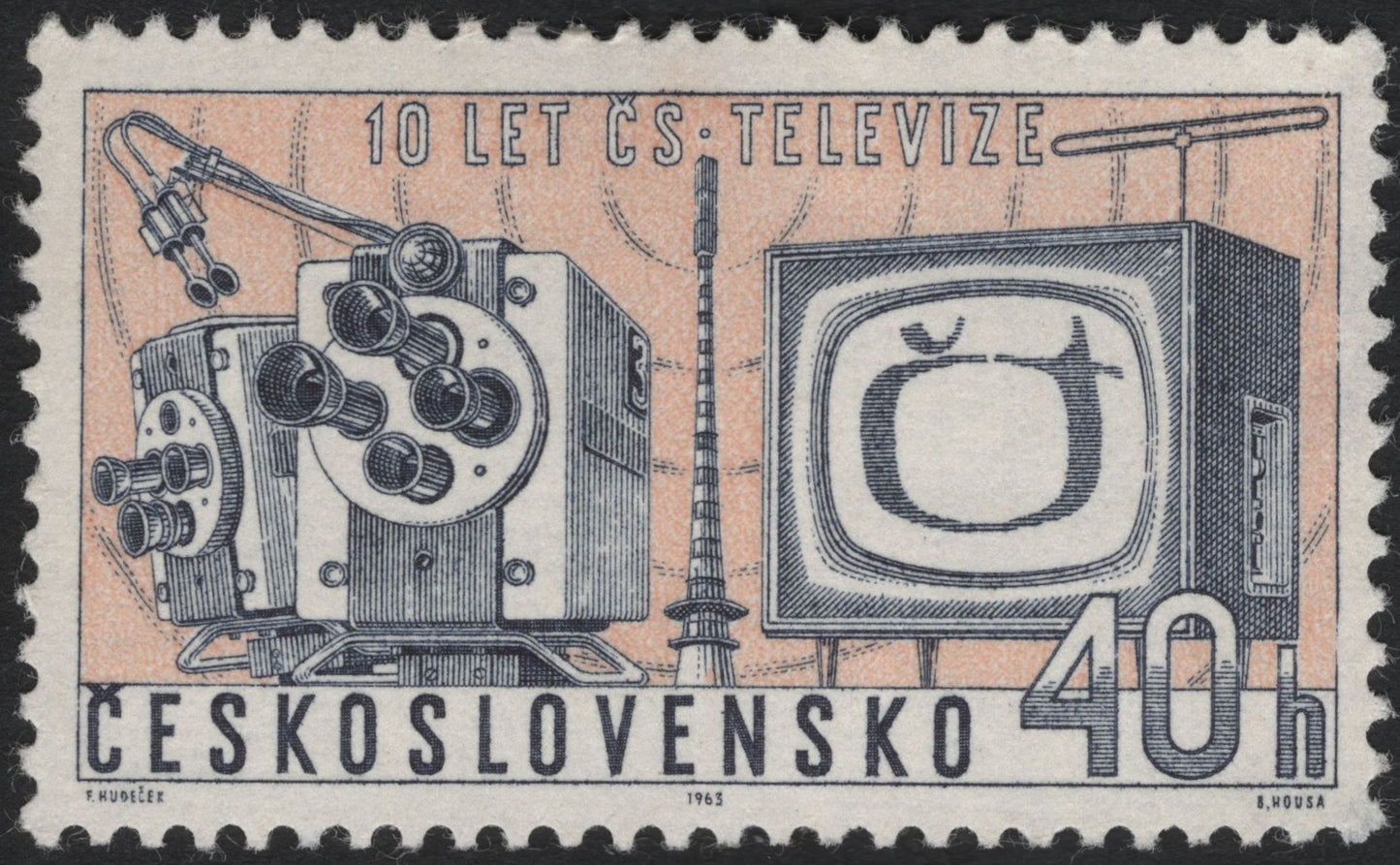 SCG5584 - Czechoslovakia 1963 – Broadcasting and Television Anniversaries