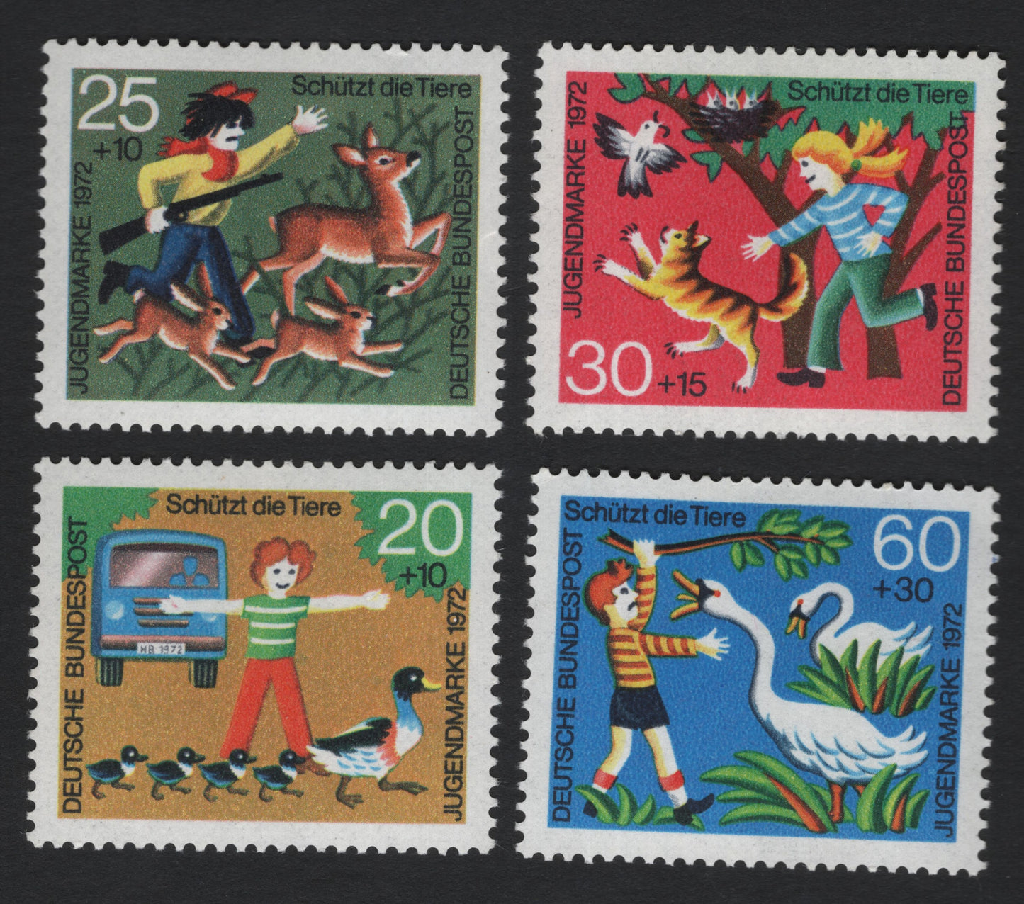 SCG5594 - 🇩🇪 Germany 1972 – “Protect the Animals” (Schützt die Tiere) – Youth Welfare Issue