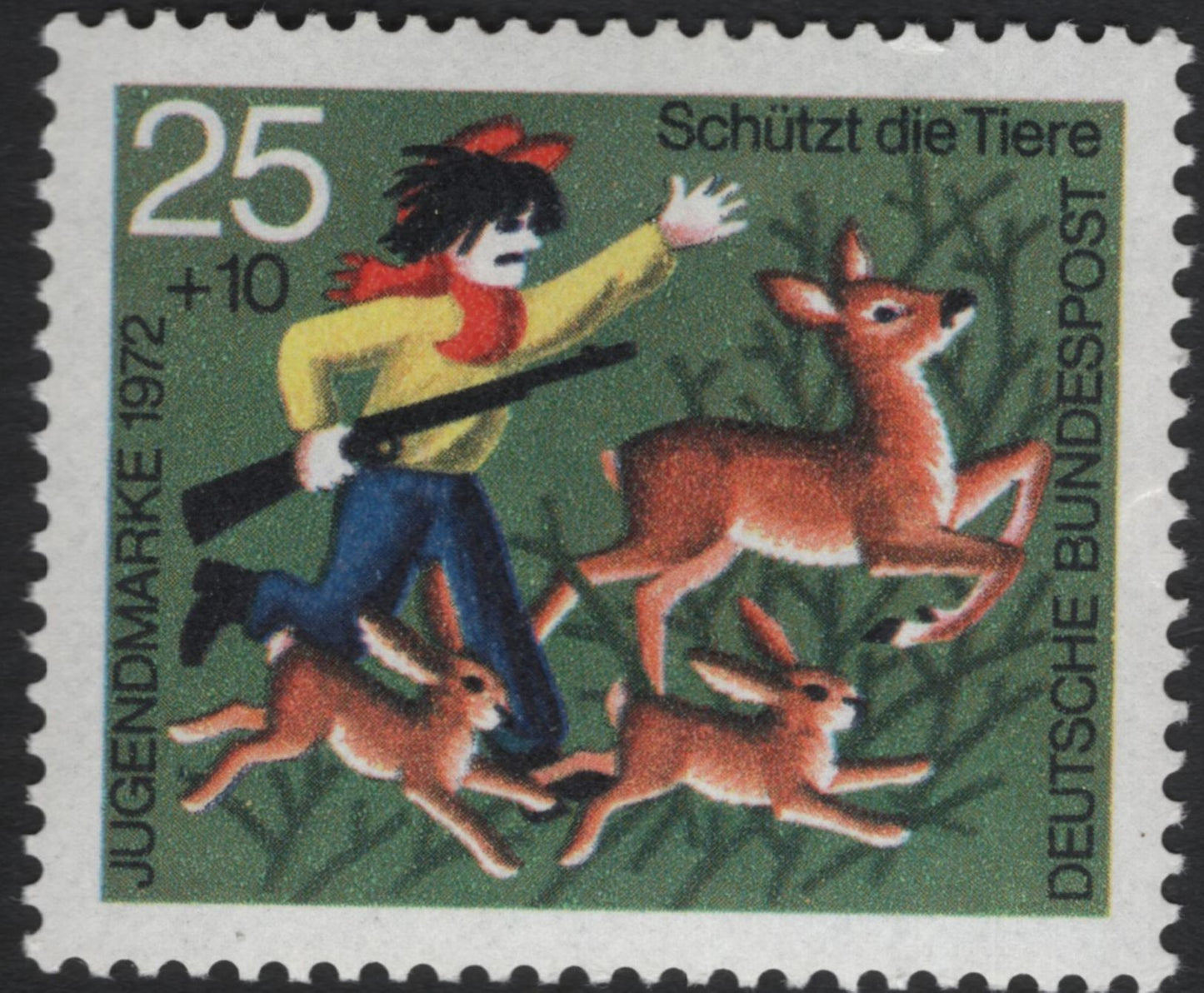 SCG5594 - 🇩🇪 Germany 1972 – “Protect the Animals” (Schützt die Tiere) – Youth Welfare Issue