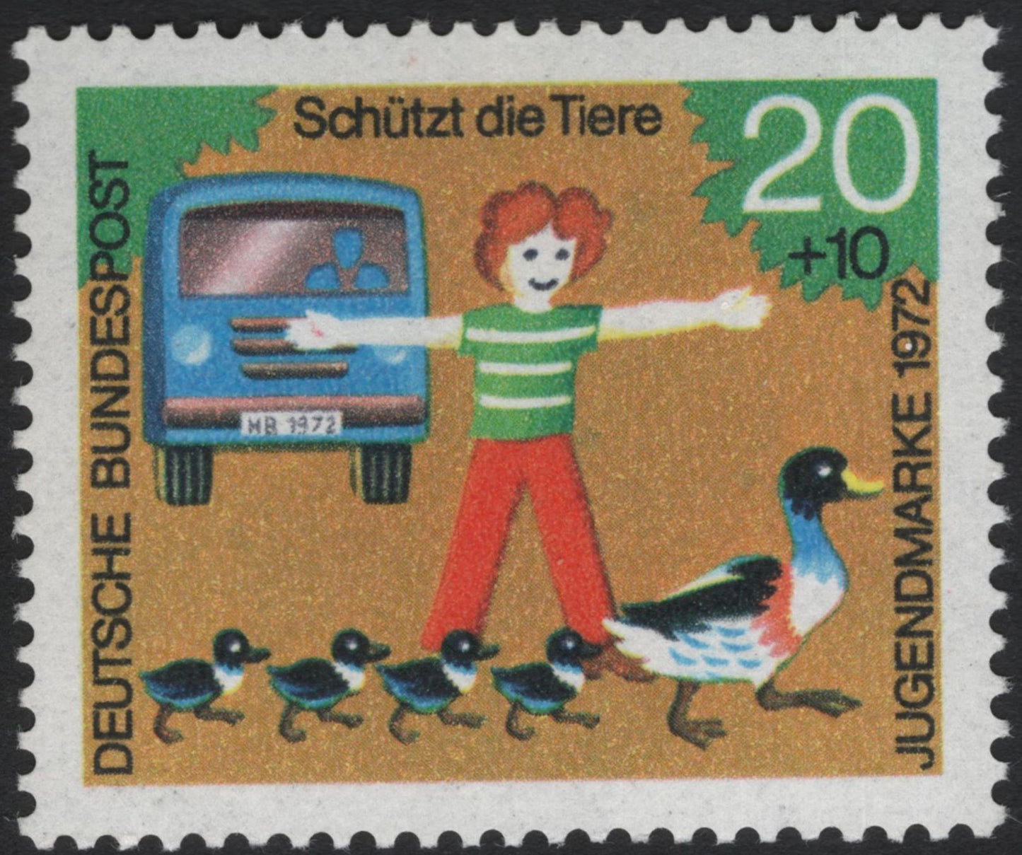 SCG5594 - 🇩🇪 Germany 1972 – “Protect the Animals” (Schützt die Tiere) – Youth Welfare Issue