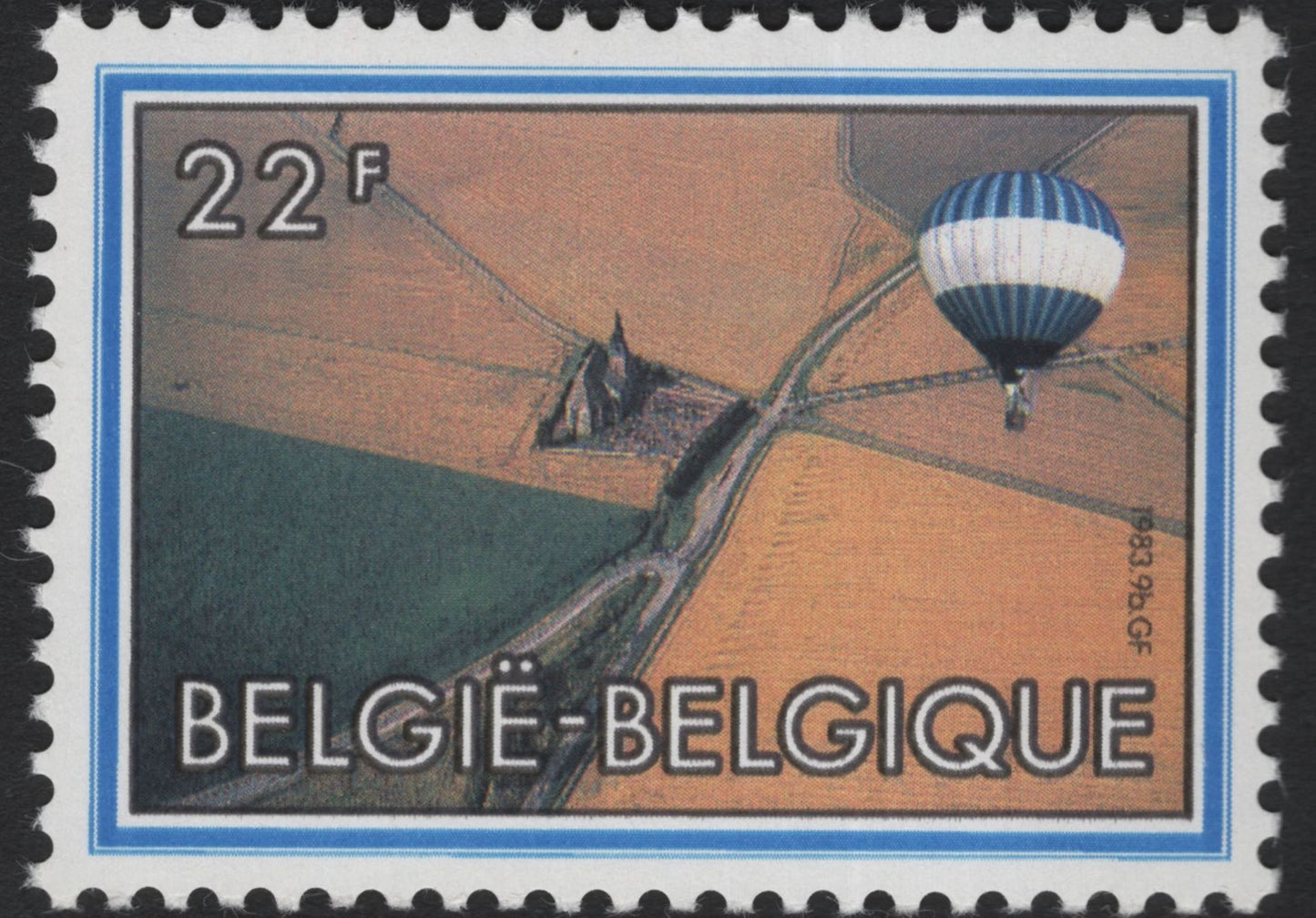 SCG5593 - Belgium 1983 Hot Air Balloon Views Set