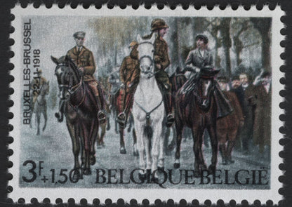 SCG5563 - Philatelic Entry: Belgium 1968 – Liberation of Belgium 1918 (50th Anniversary)