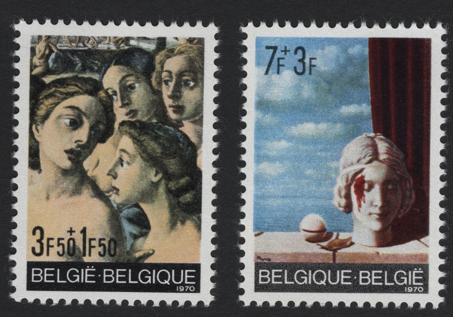 SCG5564 - 🇧🇪 Belgium 1970 – Cultural Charity Stamps: Art Masterpieces