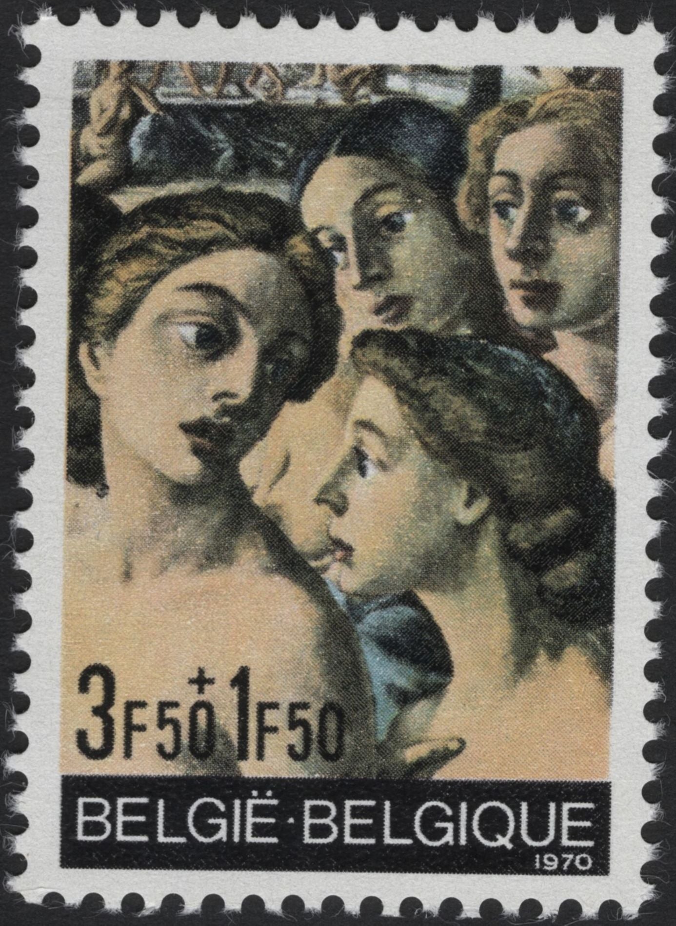 SCG5564 - 🇧🇪 Belgium 1970 – Cultural Charity Stamps: Art Masterpieces