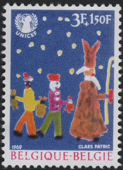 SCG5561 - Belgium 1969 UNICEF Children’s Art Semi-Postal Set